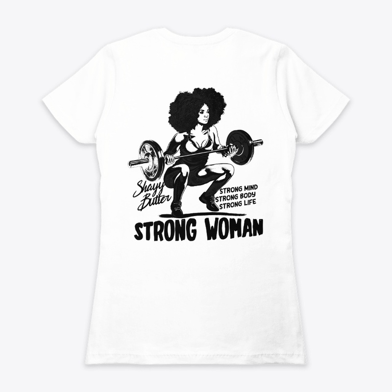 Strong Natural Curly Haired Black Woman