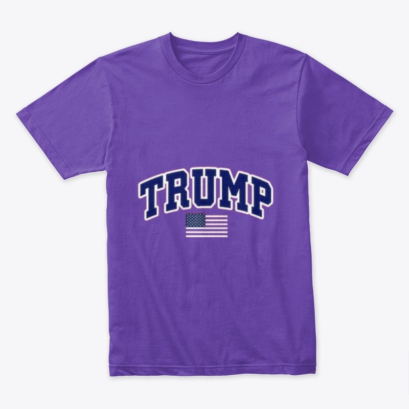Trump and flag