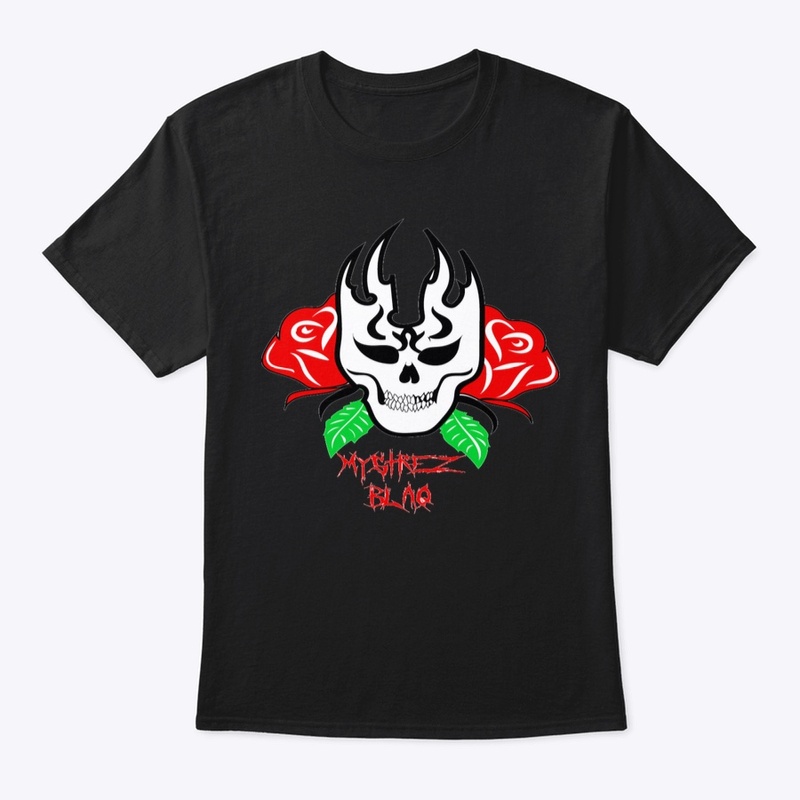 Mystrez Blaq Skull logo tshirt