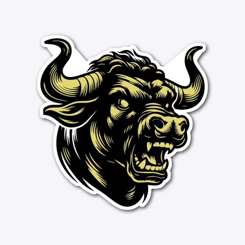 Rustic and Fierce Cow Graphic