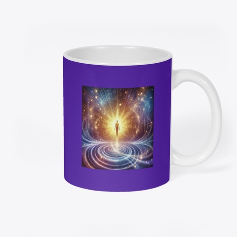 Clever Fox Presence Mug White Rich Purple T-Shirt Back