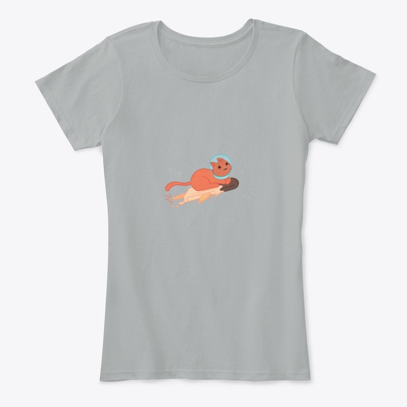 Astronaut cat Ice-cream t-shirt 