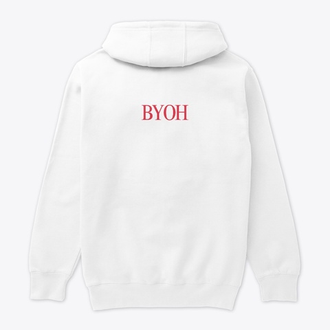 Be Your Own Hero | Teddy White T-Shirt Back