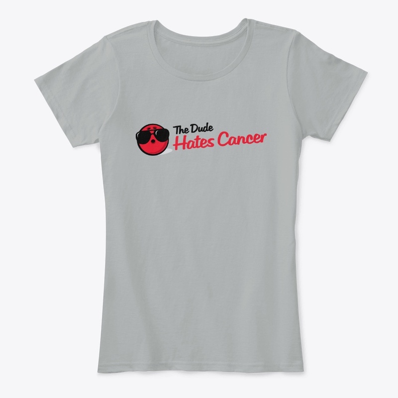 The Dude Hates Cancer Logo Tee