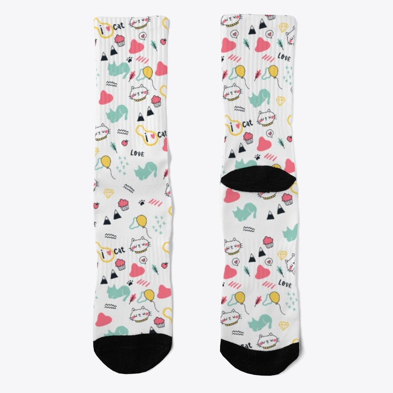 Cute colorful cat lovers design