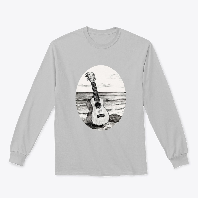 Ukulele on the beach