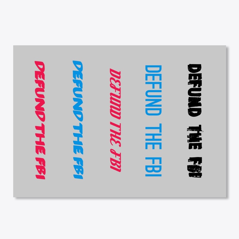 DEFUND THE FBI PHONE + TECH STICKERS VAR