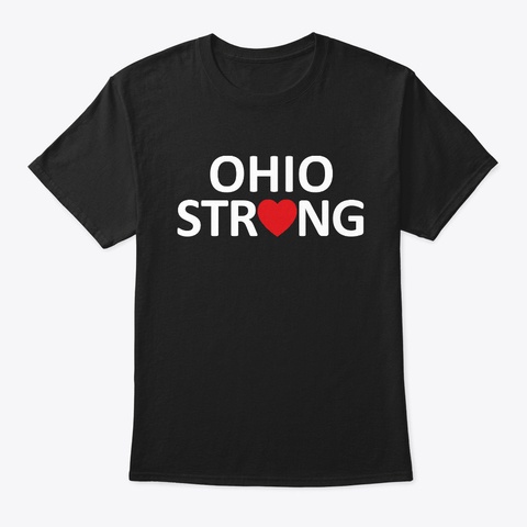 Ohio Strong T Shirt Official  Black T-Shirt Front