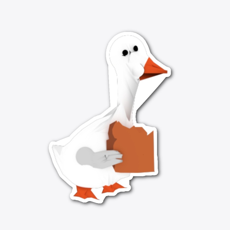 Goose Eating Bread (Custom Design)