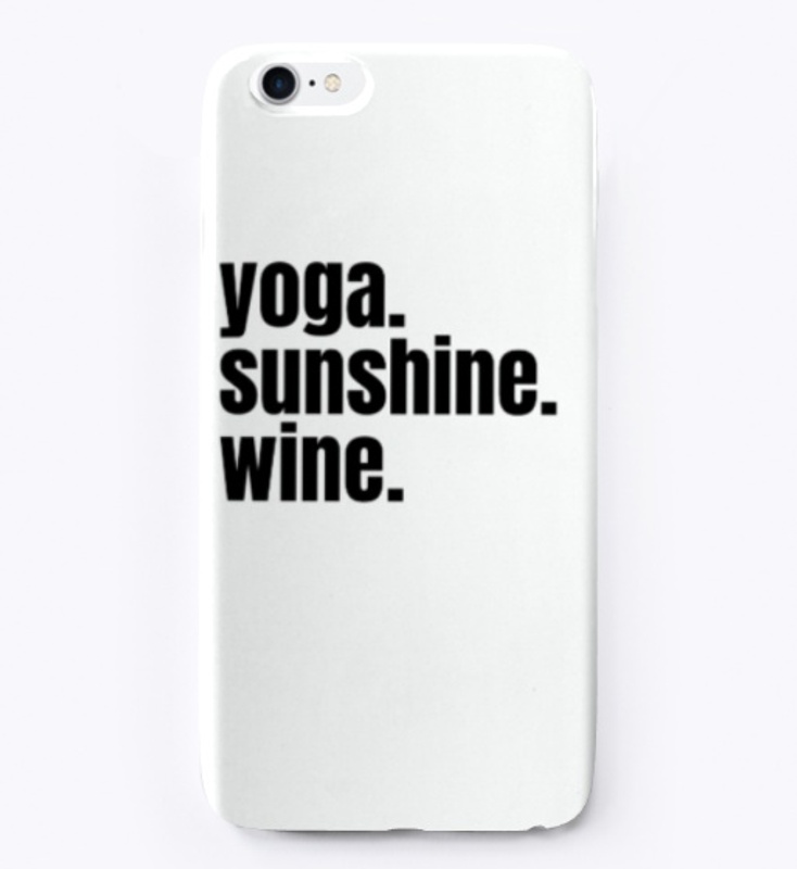 Yoga Sunshine Wine Phone Case