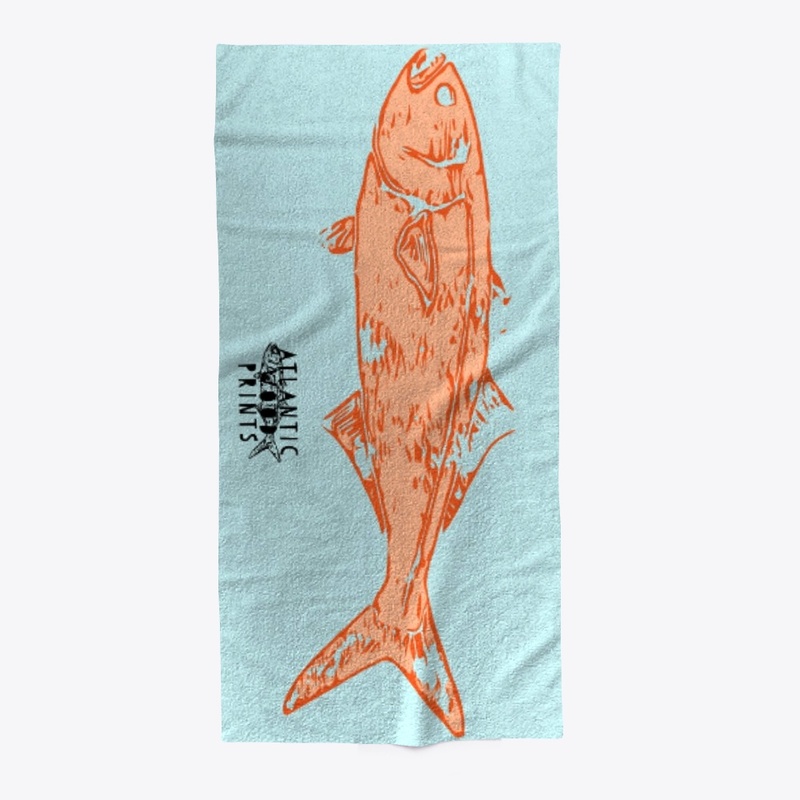 Orange Bluefish Towel