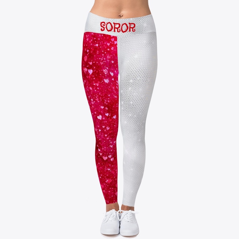 Sparkly Red Hearts Soror 