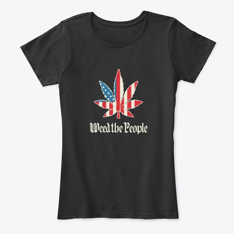 Weed the People – Patriotic Leaf Tee