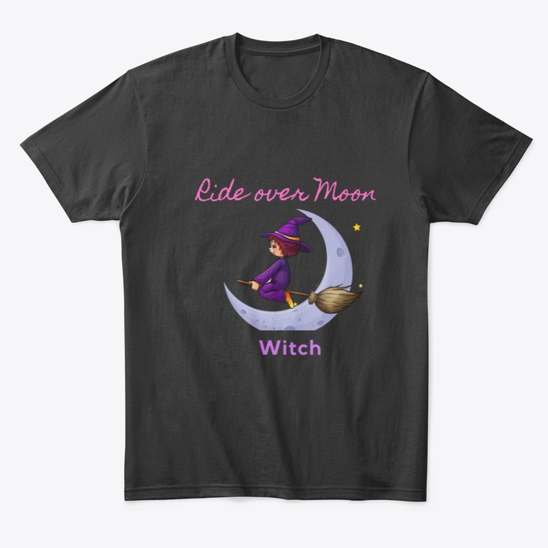 Ride Over Moon Witch