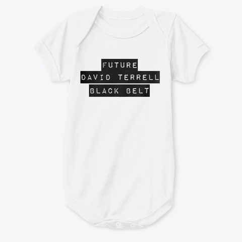 Future Black Belt White T-Shirt Front