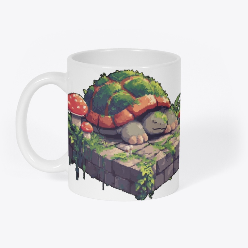 Mushroom Garden with Old Bicycle