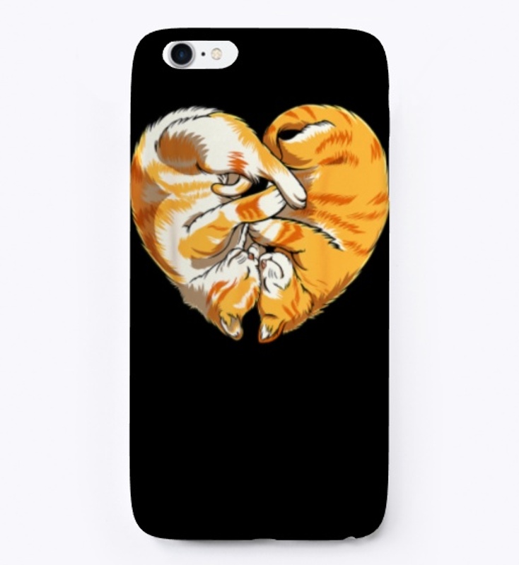 Cat Heart T shirt Valentines Day