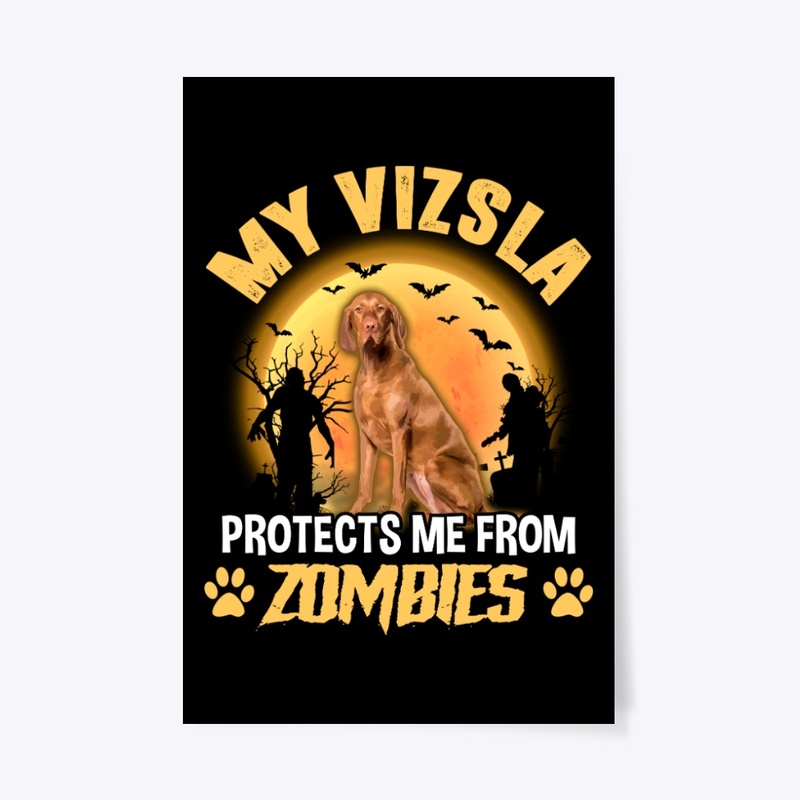 Halloween Vizsla Lover Gift Protect Me