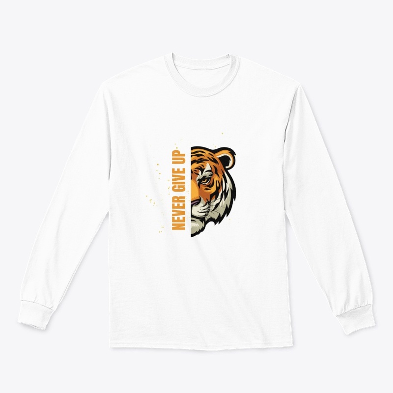 Never give up motivation t shirt