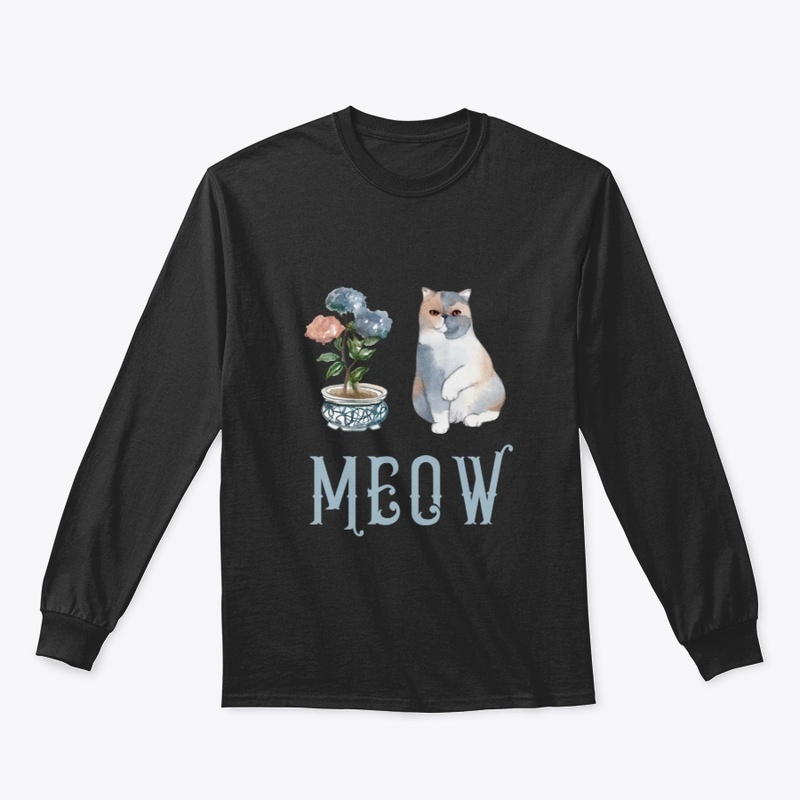 Meow Cat Design | Cat Tee