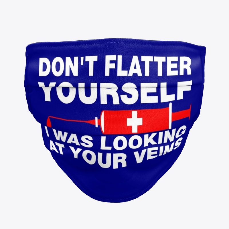 Nurse Phlebotomist funny veins mask