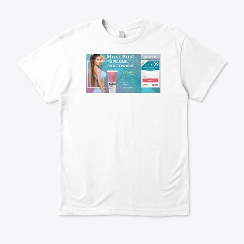 Maxi Bust Prezzo Italy White T-Shirt Front