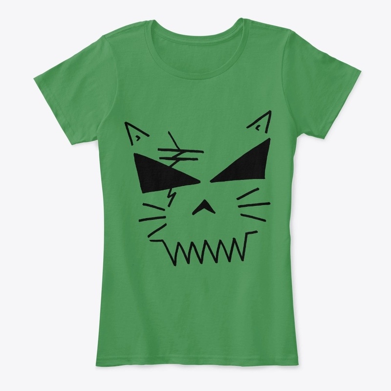 DEATH CAT Skull Jack-o-lantern