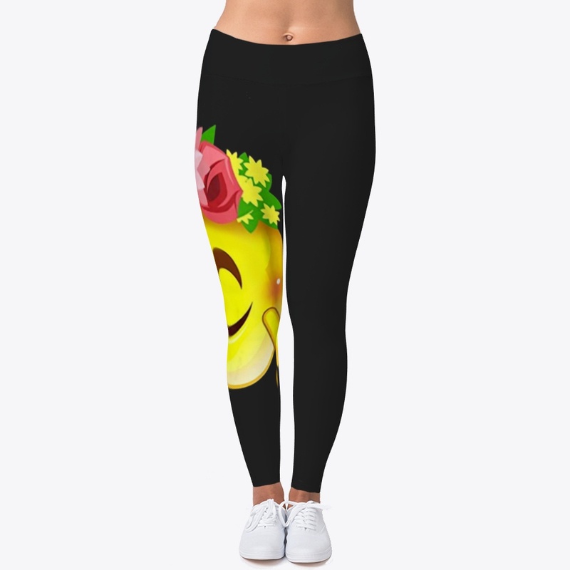 Hippie Flower Power Crown Smiley T-Shirt