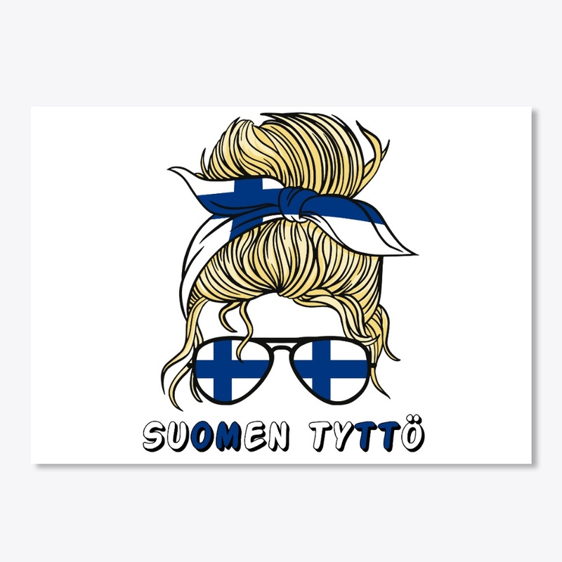  Suomi Finland Flag Girls Finnish Girl