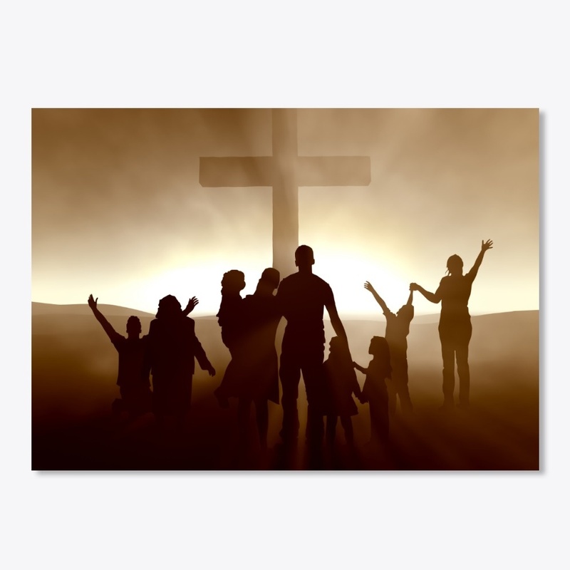 People at the Cross of Jesus Christ