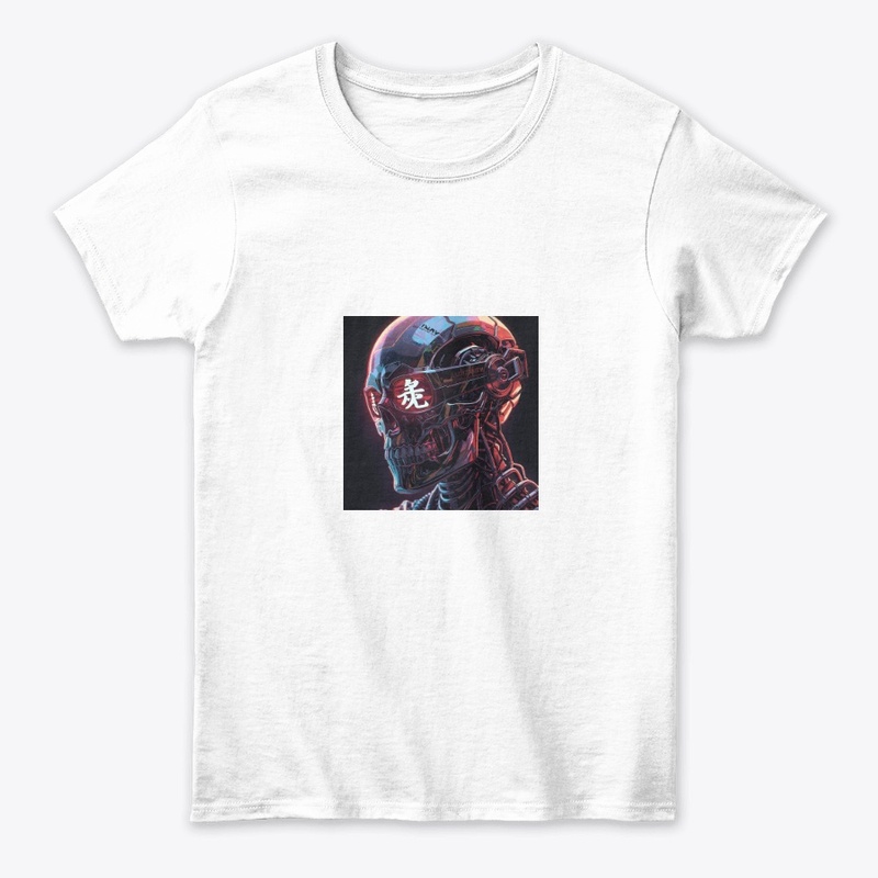 Neon Skull – Cyberpunk Glitch