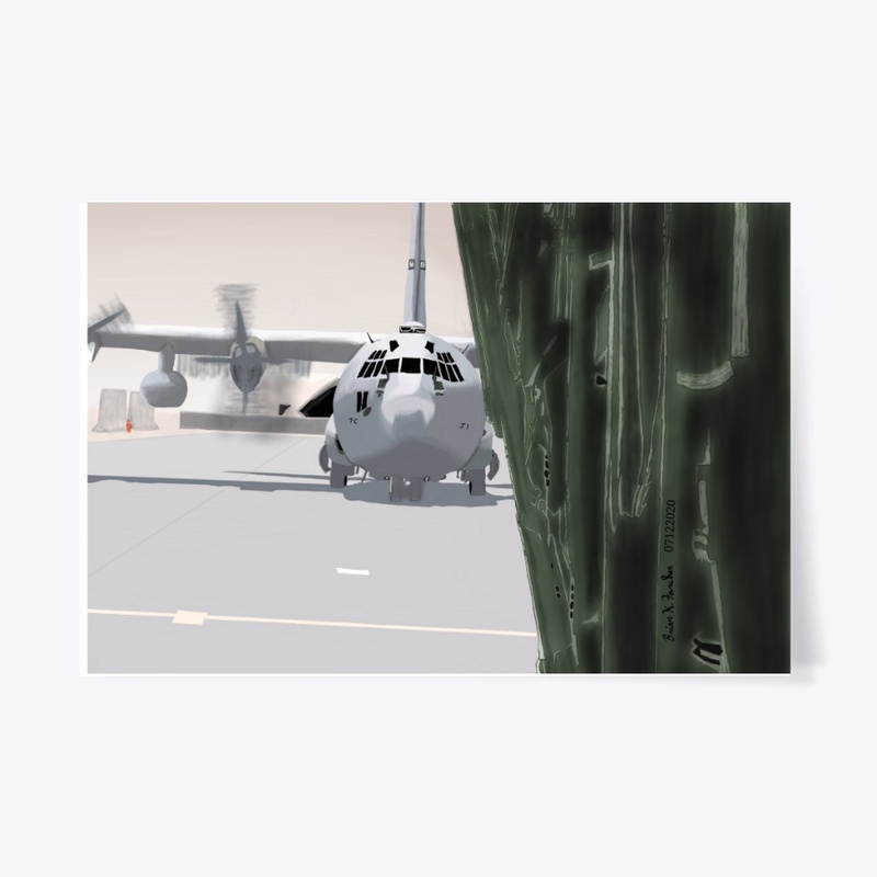 C-130 Rolling down the strip