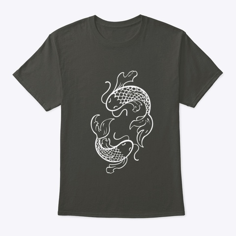 Koi Fish Smoke Gray T-Shirt Front