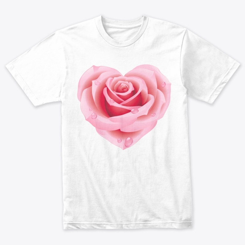 Beautiful Heart Flower T-Shirts