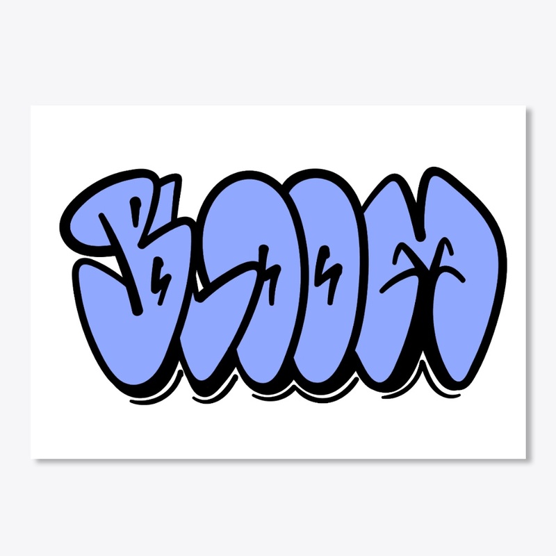 Blue Bloom Logo Sticker