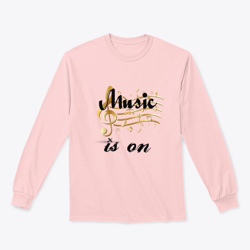 Music is on tees,music notes,rhythm,rock
