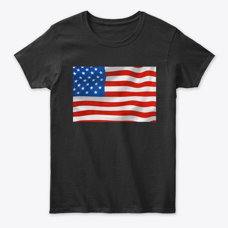 Beautiful American Flag Tee Tshirt