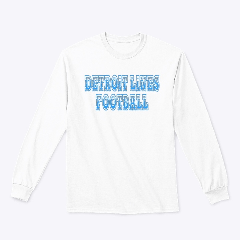 Detroit Lines Football Long Sleeve