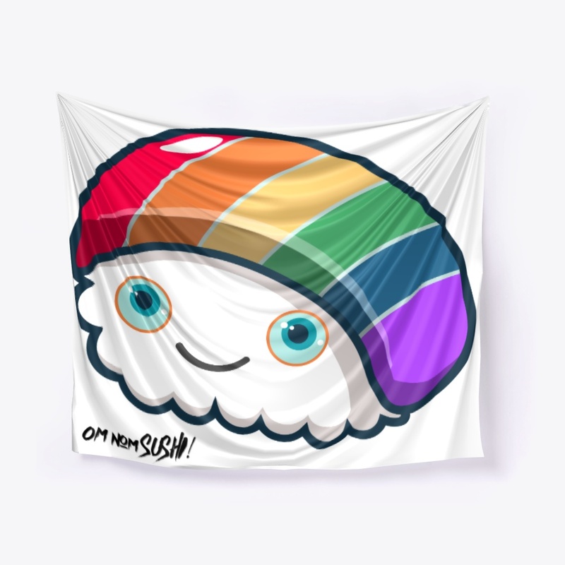 Om, Nom, Kawaii Rainbow Sushi Roll!