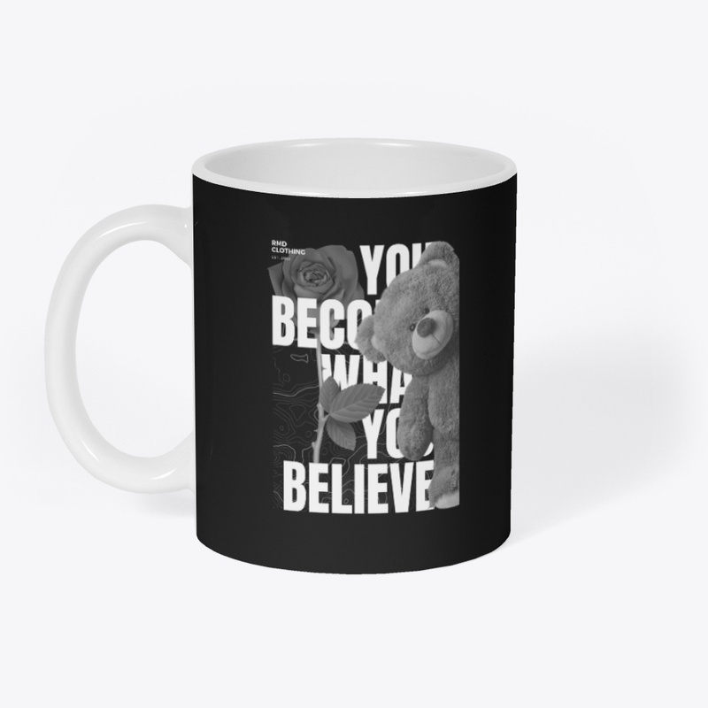 Black And with typography Design Bear