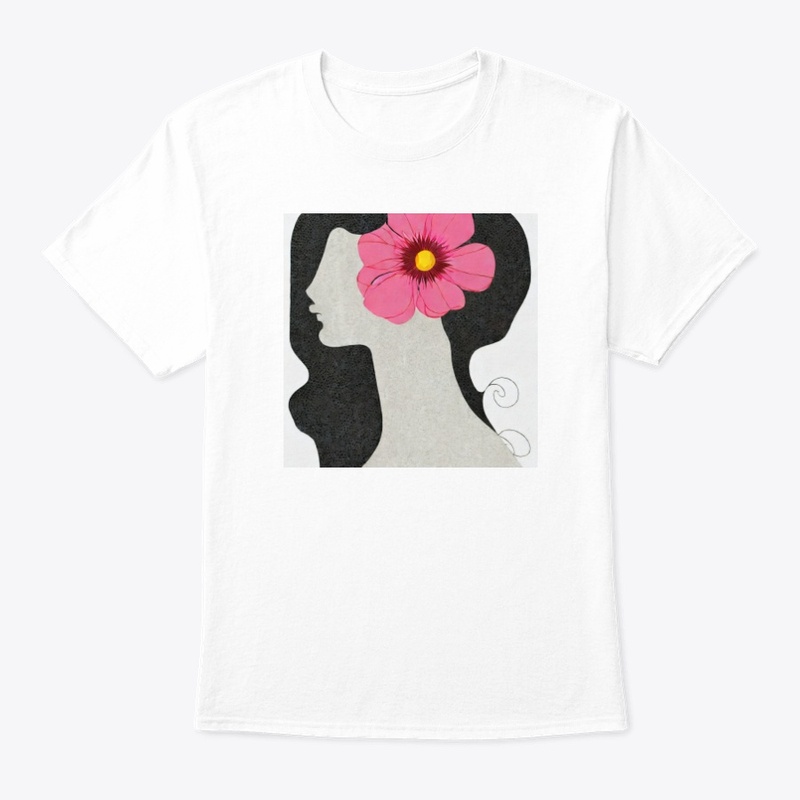 Pink floral lady