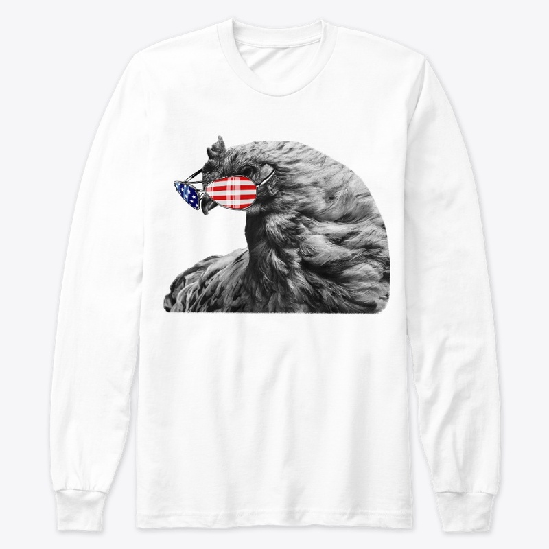 Vintage American Flag Patriot Chicken