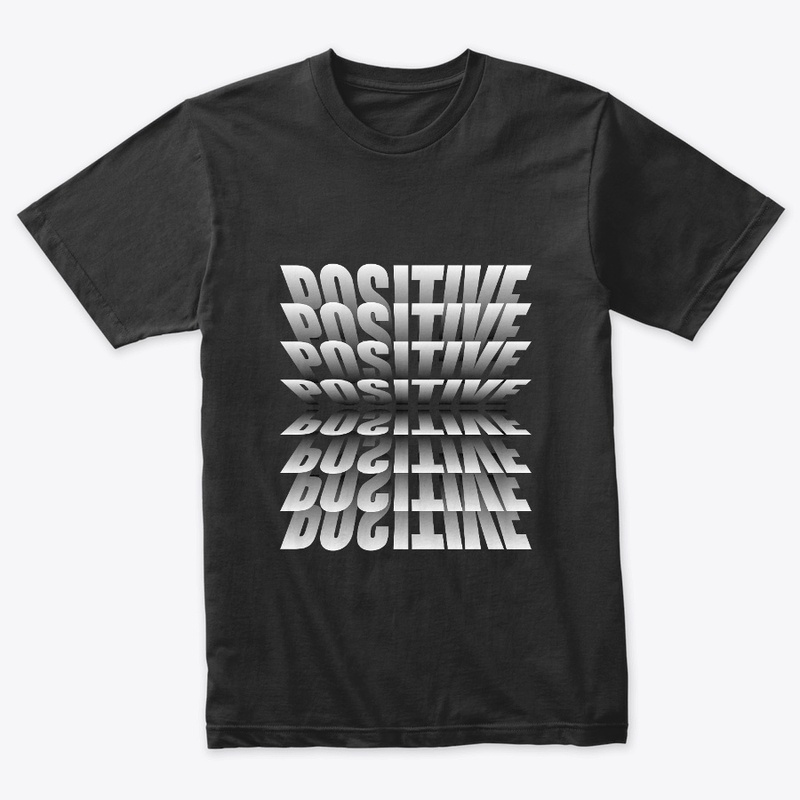 Stay Positive Inspiring Black Tshirt