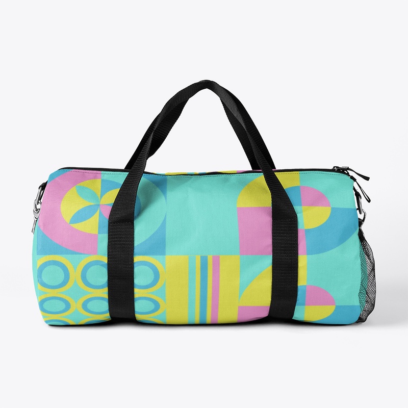 Tribal colorful geometric design pastel 