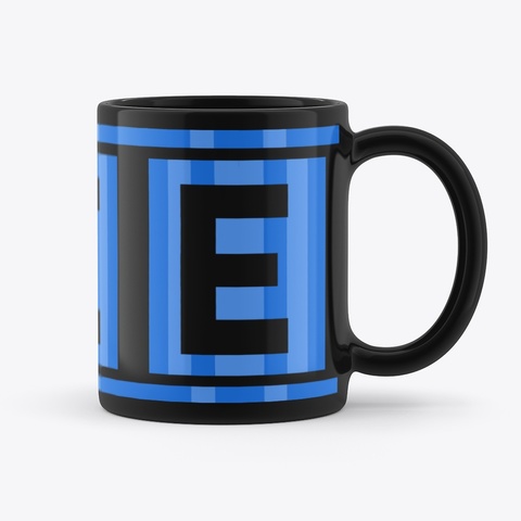 E Tank Coffee Mug Black Kaos Back