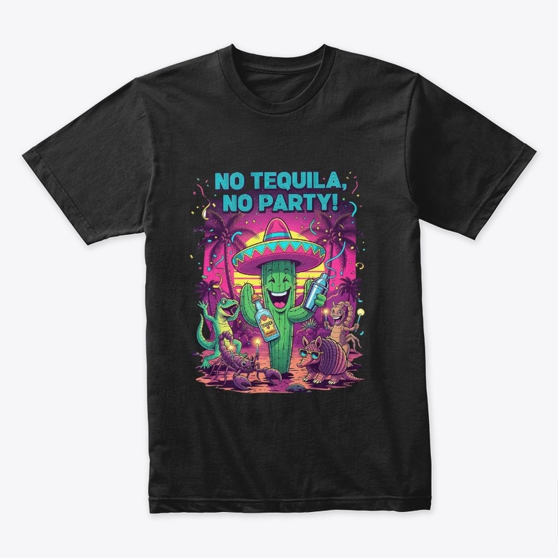 No Tequila, No Party! Cactus Party Tee