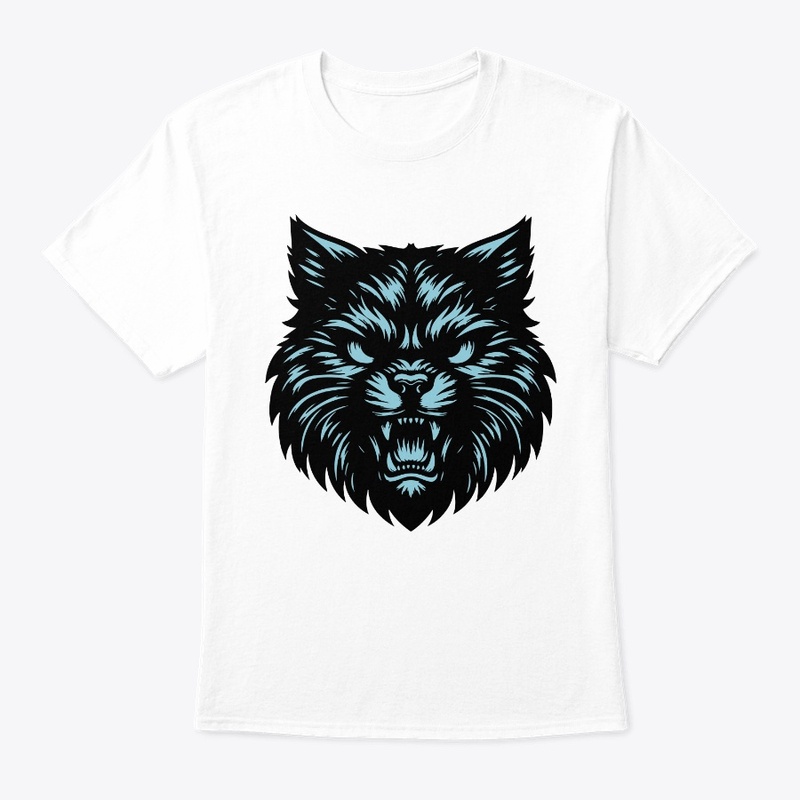 Bold Feline Head Design 