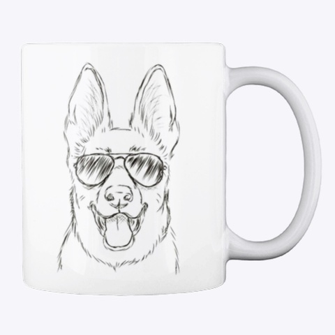 Coffee Mug White áo T-Shirt Back