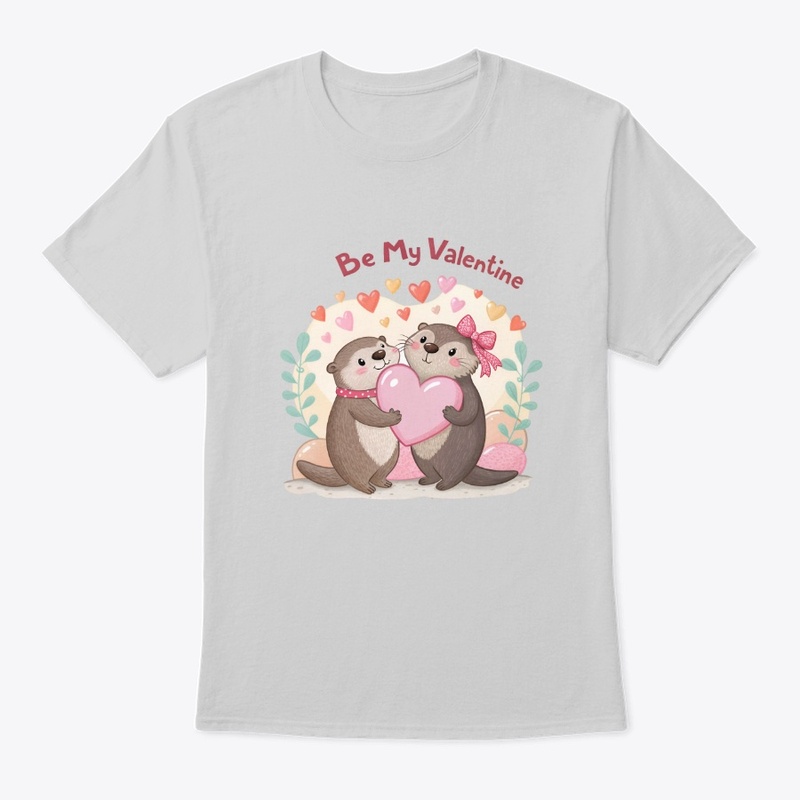 Cute Otter Valentine's Day T-Shirt 