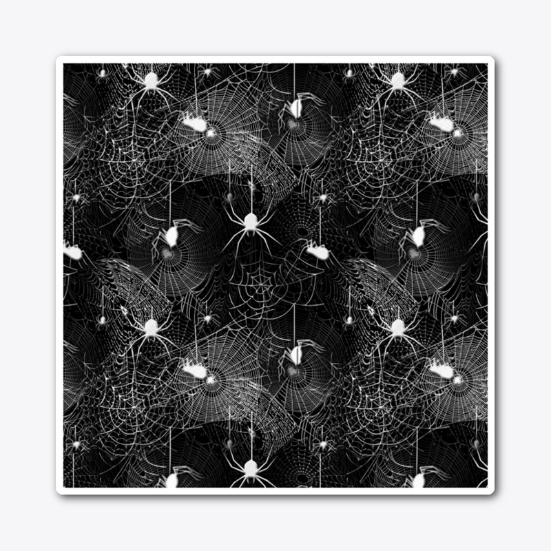 Black and White Spider Webs